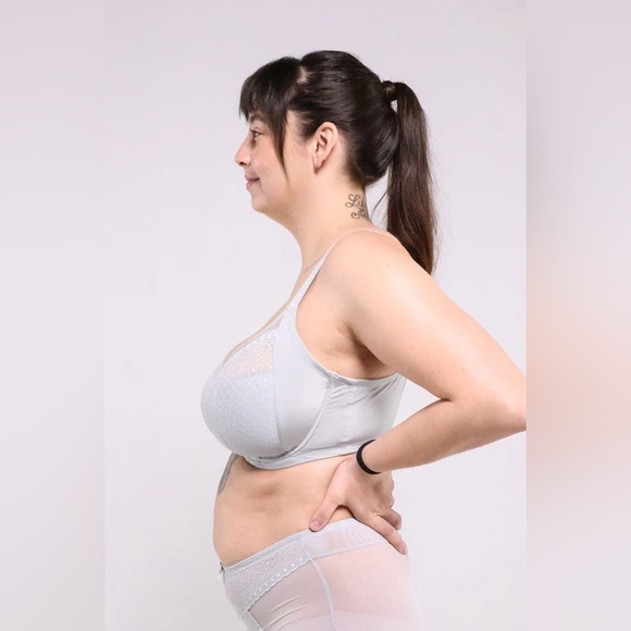 NWT - Understance - Salma FlexWire Full Coverage Lace Bra in Fog. 36DD - Picture 4 of 15